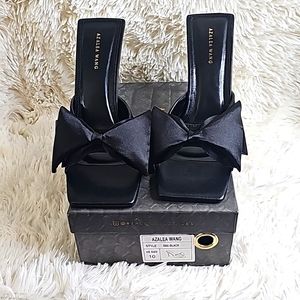 Azalea Wang Rae Bow Stilletto Sandals - Size 10